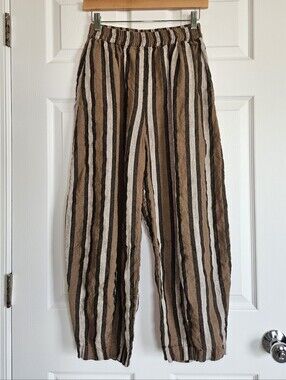 Beyond Nine - Daisy Linen Horseshoe Trousers - 2XS